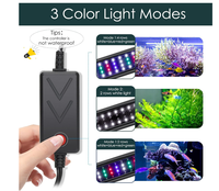 LED réglables multicolores blanches bleues rouges vertes avec supports extensibles LED pour aquarium de poissons