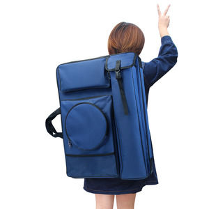 Tas Perlengkapan Menggambar XinyiArt Biru, Tas Portofolio Perlengkapan Seni, Tas Ransel Besar untuk Membawa Perlengkapan Seni, Tas Penyimpanan untuk Papan Gambar - Product Image 1