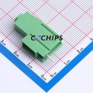 DB930B-6.35-1P-GN-S Screw Terminal Block Through hole Component (THT),P=6.35mm Connector 1x1P 6.35mm Green 1P - Product Image 2