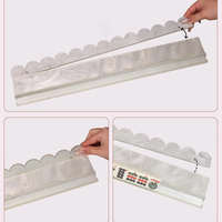 Support à Mahjong Américain Haut de Gamme de 17,5/20 Pouces à Motifs, avec Bras de Poussée Lisses et Bords Ondulés