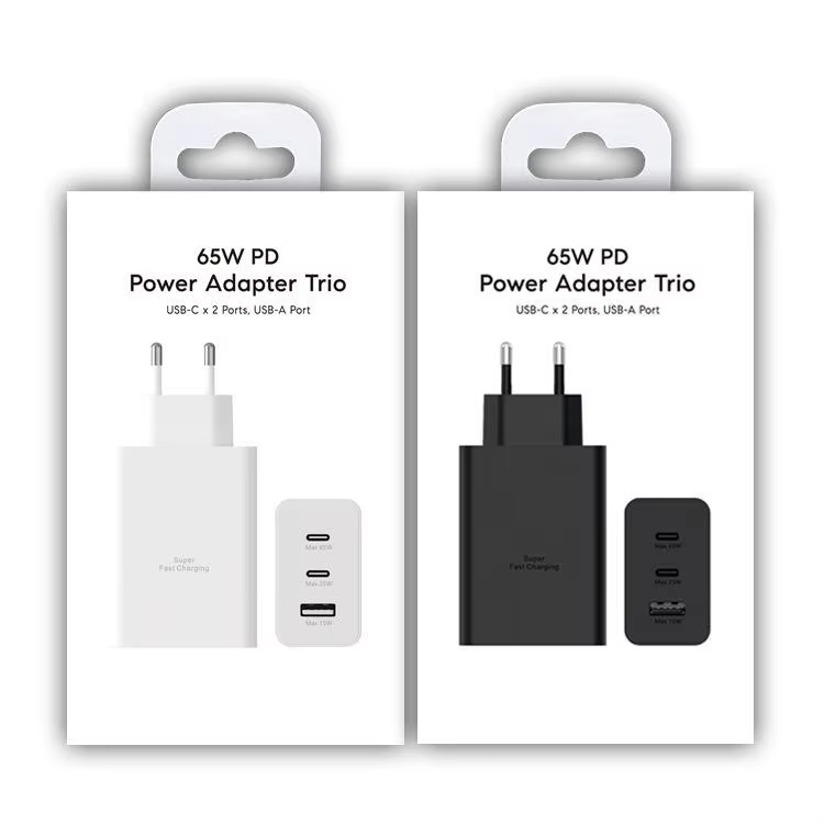 Adaptateur EU avec boîtier (Noir)