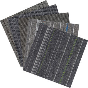 Dr. An Carpet Tiles Square Machine Woven Polypropylene Stripe Modern Non Slip For Office Living Room Bedroom Study - Product Image 3