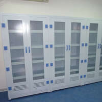 Armoire à réactifs de laboratoire en verre PP de haute qualité, résistante aux acides et aux alcalis, avec portes en verre, pour écoles, hôpitaux et laboratoires
