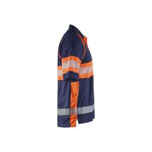 BLAKLADER - 333810518953S Polo de alta visibilidad UV Nivel 1 Azul marino/Naranja-EAN 7330509515464 ROPA DE TRABAJO DE LA HI-VIS - Product Image 4