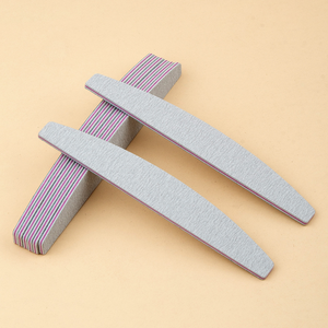 Professional Emery Board Manicure Pedicure Art Tools Custom Logo Double-Sided Nail File Set 180 100 Grit Nail File