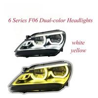 Phare F06 2011 2013 Série 6 Style Ikon Double Couleur Full LED Plug and Play Pièces Auto pour BMW