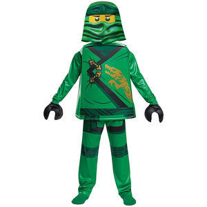 Conjunto de disfraz Lego <span class=keywords><strong>Ninjago</strong></span> para niños, disfraz de Halloween, disfraz de actuación, rojo, amarillo, talla mediana - Product Image 3