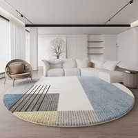 Tapis circulaire de luxe léger salon canapé étude Ins coiffeuse chambre chevet tapis circulaire