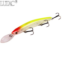 LUTAC Leurres de pêche Long Casting Floating 2m Minnow Bait ABS Plastic Laser Coating Skin VMC Treble Hook Jerk Baits 95mm/9.5g