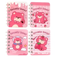 Niedliche Cartoon Astronaut PU Abdeckung Mini Coil Notebook 4 verschiedene Farben Benutzer definiertes Logo Geeignet für Studenten und Kinder
