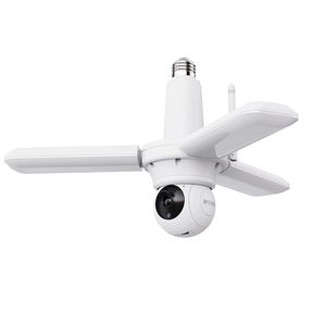 2024 Hot Selling 30W Foldable LED Indoor Garage <strong>Light</strong> 6500K 3 Head Bulb with <strong>Camera</strong> Industrial Style Wi-Fi <strong>Security</strong> <strong>Light</strong> - Product Image 1