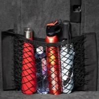 Sac de rangement pour siège de voiture en PP noir 25x20cm avec support adhésif, boîte de rangement suspendue pour l'intérieur de la voiture