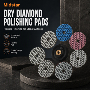 Disco de Pulido de Resina de Diamante de 100 mm, Flexible, para Pulido en Seco de Pisos de Mármol y Granito, Compatible con Herramientas Manuales y Máquinas de Pulido OEM - Product Image 5