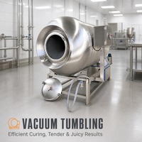 Machine à mariner sous vide entièrement automatique pour la marinade et la saumurage de la viande dans une ligne de production d'aliments surgelés