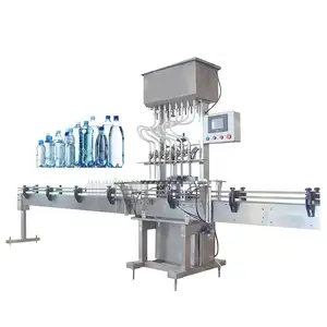 Tappatrice ed etichettatrice automatica per il riempimento di bottiglie di liquidi a 4 teste