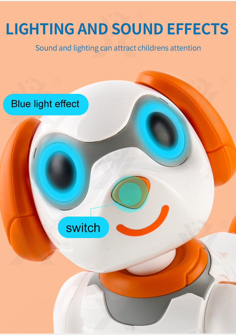 Mili 8324B Remote Control Robot Dog - Interactive Electronic Pet Toy for Kids