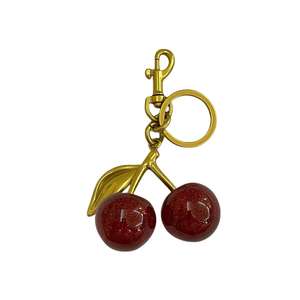 チェリーキーチェーンバッグキーデコレーションメタルキーリングカラビナ誕生日プロモーションギフトお土産カスタムロゴ - Product Image 5
