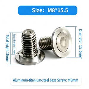 Vis de soudage M8 en aluminium 15MM 16MM 18MM 19MM pour électrodes au lithium sur base en acier aluminium-titane, soudées au laser - Product Image 4