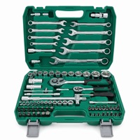 Juego de Llaves de Trinquete Industriales de 1/2 Pulgada, Juego de Herramientas de Dado CR-V de Alta Calidad, Juego de Dados de 37 Piezas para Mecánico, Caja de Herramientas para Reparación de Automóviles