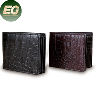 RC48 dompet kulit asli untuk pria wanita tempat kartu mewah fashion asli Premium dompet buaya khusus