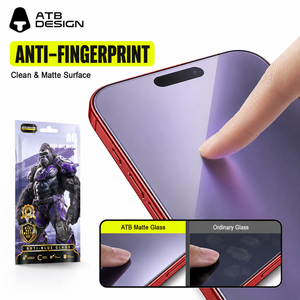Lot de <span class=keywords><strong>10</strong></span> protections d'écran en verre trempé mat anti-lumière bleue pour <span class=keywords><strong>iPhone</strong></span> 18 17 16 15 Pro Max, anti-reflet et sans bulles - Product Image 2
