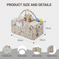 Tas Organizer Popok Bayi Berlapis, Portabel, Dapat Dilipat, Tahan Air, Kapasitas Besar, Multifungsi