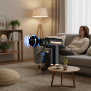 Mini pistolet de massage fascia rechargeable USB, masseur musculaire portable pour la relaxation corporelle avec télécommande sans fil - Product Image 2