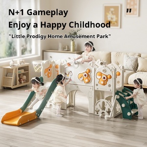 Set da gioco per interni per bambini, scivolo in plastica HDPE sicuro, attrezzatura da gioco per casa e asilo nido - Product Image 2