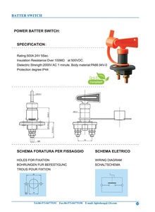 Interruptor de Desconexión de Batería Marina de 300A y 12V al por Mayor, Certificado RoHS CE, Interruptor Aislador de Batería M10 de Encendido/Apagado para Automóviles y Vehículos Recreativos - Product Image 5