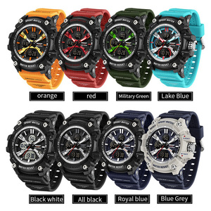 Montre SANDA 3366, montre électronique sportive tendance, montre-bracelet lumineuse étanche à la mode - Product Image 3