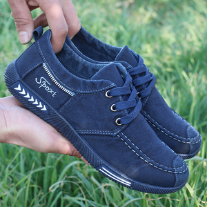 Nuevos Zapatos Casuales de Hombre Impermeables con Cordones, de Suela Blanda, Transpirables, de Caña Baja, Tipo Skate, de Una Pieza, para Trabajo y Uso Diario - Product Image 1