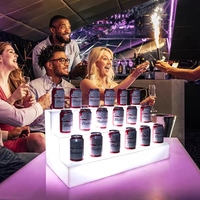 Estantes de exhibición para banquetes y exposiciones con luz LED, estantes de supermercado con Control remoto, estante de exhibición de cerveza para Barra de cigarrillos 30