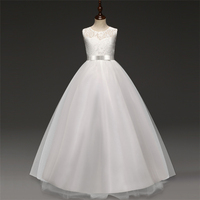 Nouvelles robes de soirée pour enfants 2018, robes de bal en dentelle, robes de demoiselle d'honneur pour mariages, robes de première communion pour filles