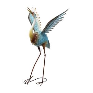 Muestra gratis jardín escultor Metal paisaje estatua Mini Halloween <span class=keywords><strong>azul</strong></span> bronce grúa Sandhill señuelo Metal escultura grúa Garza - Product Image 5