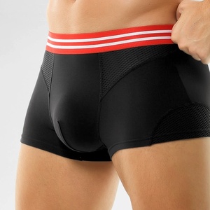 Calzoncillos Bóxer Sin Costuras para Hombre, Color Sólido, Ropa Interior Transpirable, Cómoda y Suave, Tejida, Precio de Fábrica Económico - Product Image 3