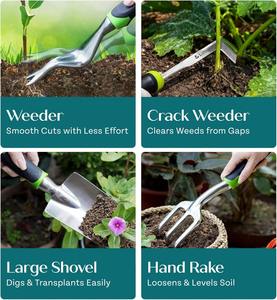 Custom Heavy Duty <b>Garden</b> <b>Tools</b> Floral <b>Set</b> Rust Proof Non-Slip Durable Gardening Supplies Ergonomic Hand <b>Tools</b> - Product Image 4