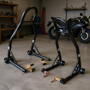 Support de levage pour moto Conqueror 850Lbs, avant et arrière, en acier, pour Yamaha, Honda, Kawasaki, Suzuki - Product Image 2