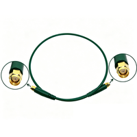 Câble RF 50 Ohms SMA vers SMA Mâle/RP SMA Mâle Prise Femelle Jack pour Câble Coaxial Pigtail RG402 402 Semi-Flexible à Gaine Verte