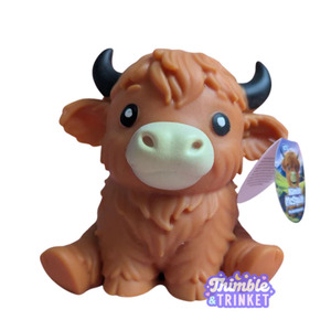 Juguete Blandito Antiestrés de Vaca Highland de 15 cm, Relleno de Harina, el Más Vendido Transfronterizo - Product Image 4