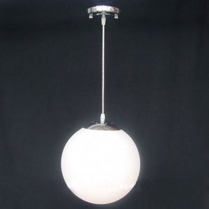 Simple White Glass <b>Ball</b> Chandelier for Indoor Use for Living Room Western Aisle Corridor Decorative Lighting - Product Image 1