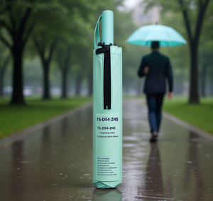 Ombrello a penna TS-D54-2NS, 8 stecche, in nylon, apertura manuale, protezione da sole e pioggia, per adulti - Product Image 2