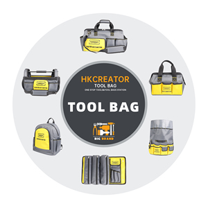 ถุงผ้าเปิดปากกว้าง18นิ้วสีเหลืองกระเป๋าเครื่องมือแบบเปิดด้านบนสำหรับผู้ชายกระเป๋าใส่เครื่องมือแบบแข็งกรอบแข็ง - Product Image 3