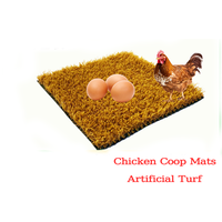 Nid de poulet en herbe artificielle lavable-Tapis durable et hygiénique pour poules pondeuses, poules couveuses et poulaillers