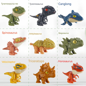 Puesto al por mayor nuevo dedo morder dinosaurio conjunto móvil tiranosaurio huevo paquete simulación dinosaurio modelo juguete para niños - Product Image 4