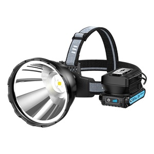 Linterna frontal Smiling Shark de 18V, LED recargable con atenuación gradual, batería extraíble para senderismo y camping - Product Image 1