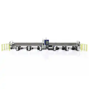 Jinan professionelle automatische Metallrohr-Cnc-Bandfaserlaserschneidemaschine Laser-Optischer Rohrschneider 1.500w 1.000w 6.000w