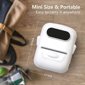 Ev dükkanı için yüksek kalite Mini Impresora yazıcı fabrika doğrudan 57mm yapışkan etiket barkod fiyat etiketi için telefon cebi stok - Product Image 2