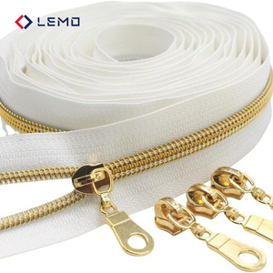 Electroplated Nylon Zipper Slider Zip <strong>Garment</strong> <strong>Processing</strong> <strong>Accessories</strong> Sewing Supplies for Luxury Dress <strong>Garment</strong> Tags Wholesale - Product Image 1