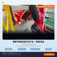 BORUNTE BRTIRUS0707A Robot industriel à 6 axes, bras robotisé CNC de 7 kg et 700 mm avec pince personnalisée pour pièces métalliques