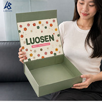 Kotak Kemasan Kertas Lipat Desain Kustom Logo Cetak Ramah Lingkungan untuk Kue Makanan Kue Kering Roti Pastry Donat Macaron